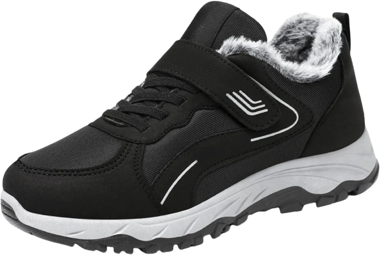 Womens Mens Snow Boots Winter Warm Plush Lined Ankle Booties Waterproof Insulated Slip On Outdoor Shoes