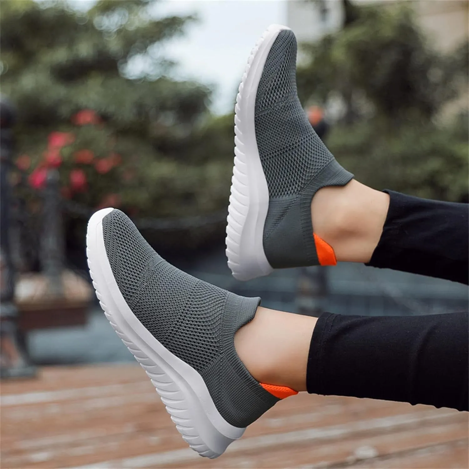 Women's Slip-on Shoes Wide Width Sneakers Hands Free Running Shoes for Women Boots Ladies Casual Shoes Dress Sneakers Brown Tennis Shoe Loafers Shoe