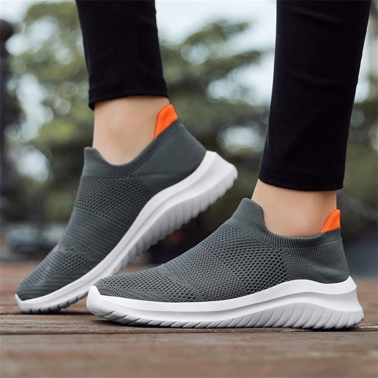 Women's Slip-on Shoes Wide Width Sneakers Hands Free Running Shoes for Women Boots Ladies Casual Shoes Dress Sneakers Brown Tennis Shoe Loafers Shoe