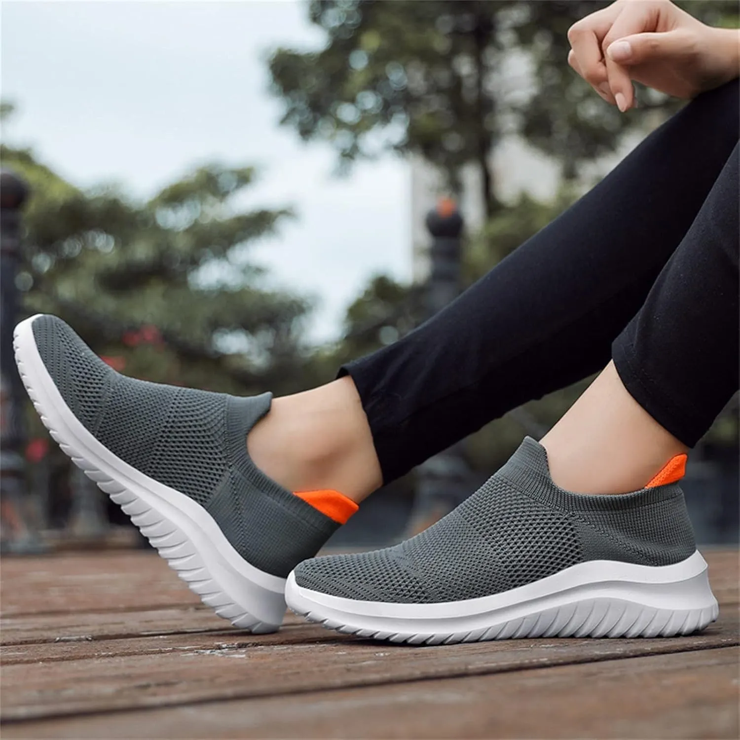 Women's Slip-on Shoes Wide Width Sneakers Hands Free Running Shoes for Women Boots Ladies Casual Shoes Dress Sneakers Brown Tennis Shoe Loafers Shoe