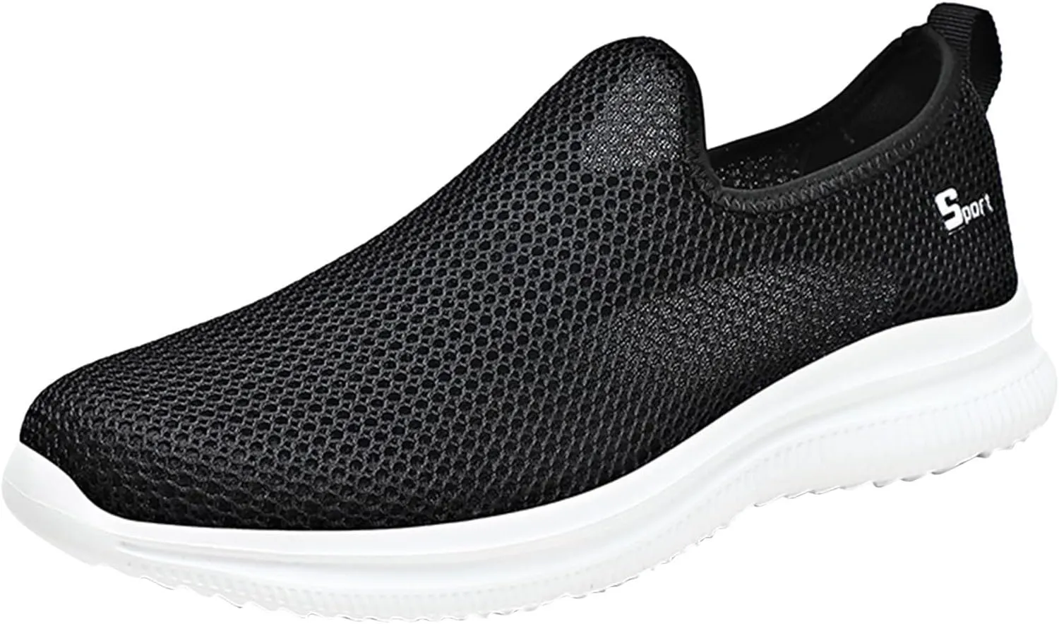 Women's Slip On Sneakers Lightweight Breathable Womens Running Shoes Sports Dressy Casual Shoes High Top Sneakers White Tennis Shoe Loafers Shoe