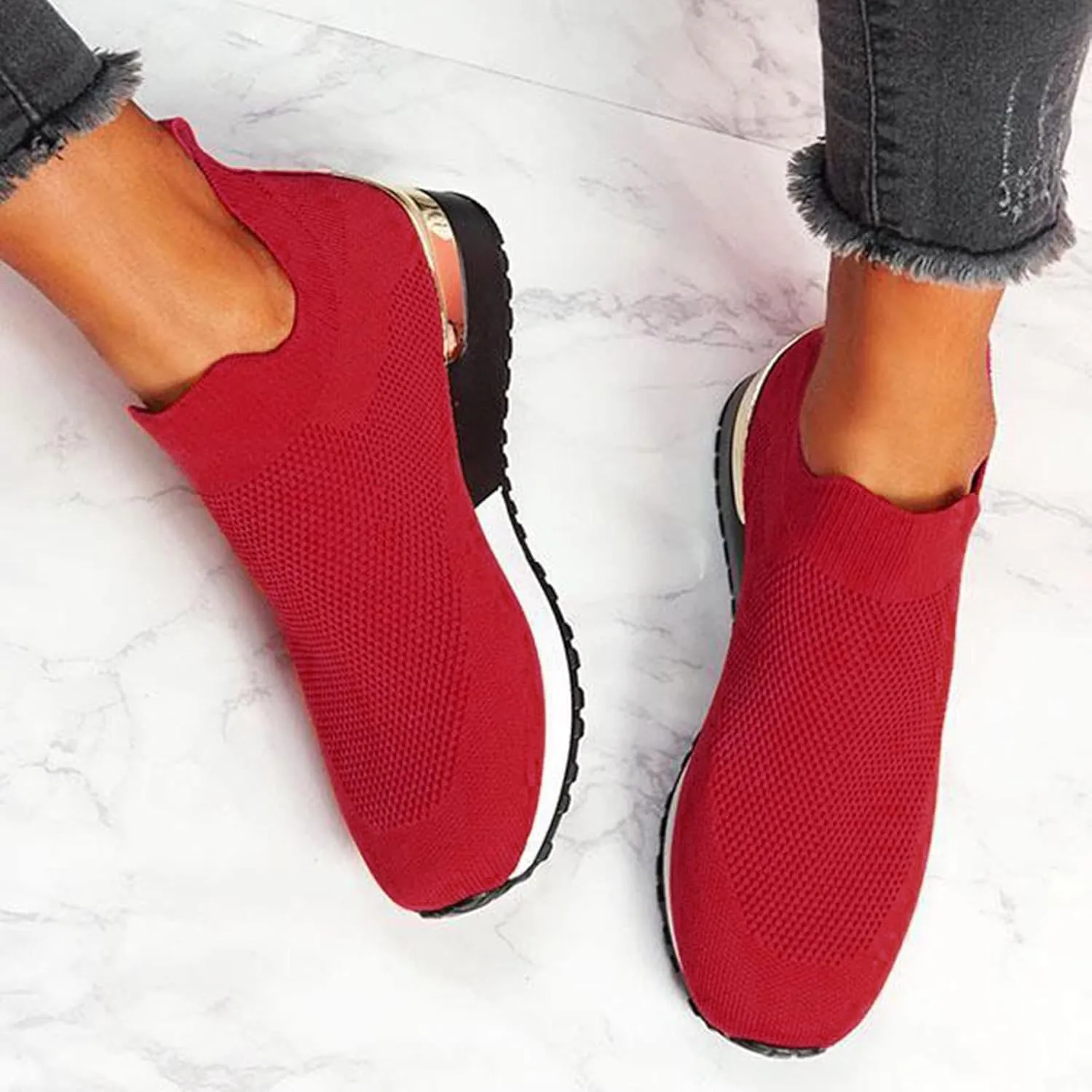 Womens Slip On Walking Shoes Lightweight Breathable Non Slip Running Shoes for Men Arch Support Dressy Casual Shoes Chunky Sneakers Steel Toe Tennis Shoe Loafers Shoe