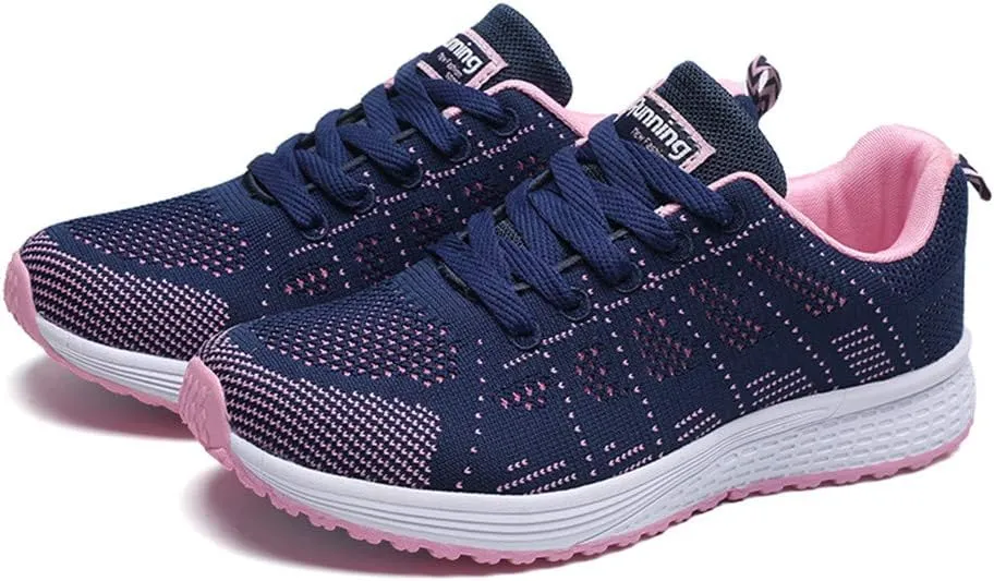 Women’s Supportive Running Shoe Fashion Women's Running Shoes Mesh Flat Shoes Casual Straps Sneaker