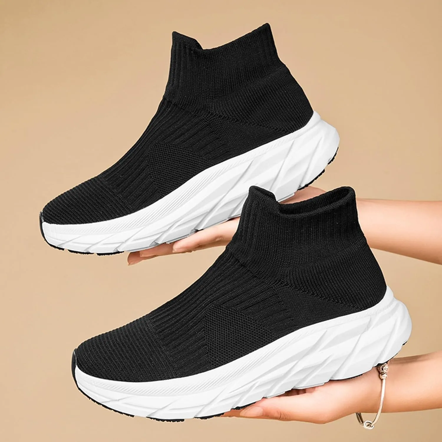 Womens Supportive Running Shoes Non Slip Lightweight Casual Breathable Tennis Shoes Lightweight Workout Shoe
