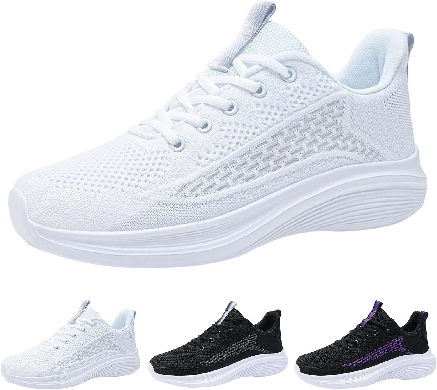 Womens Tennis Shoes Non Slip Women Sneakers Breathable Running Shoes Casual Lightweight Walking Shoes