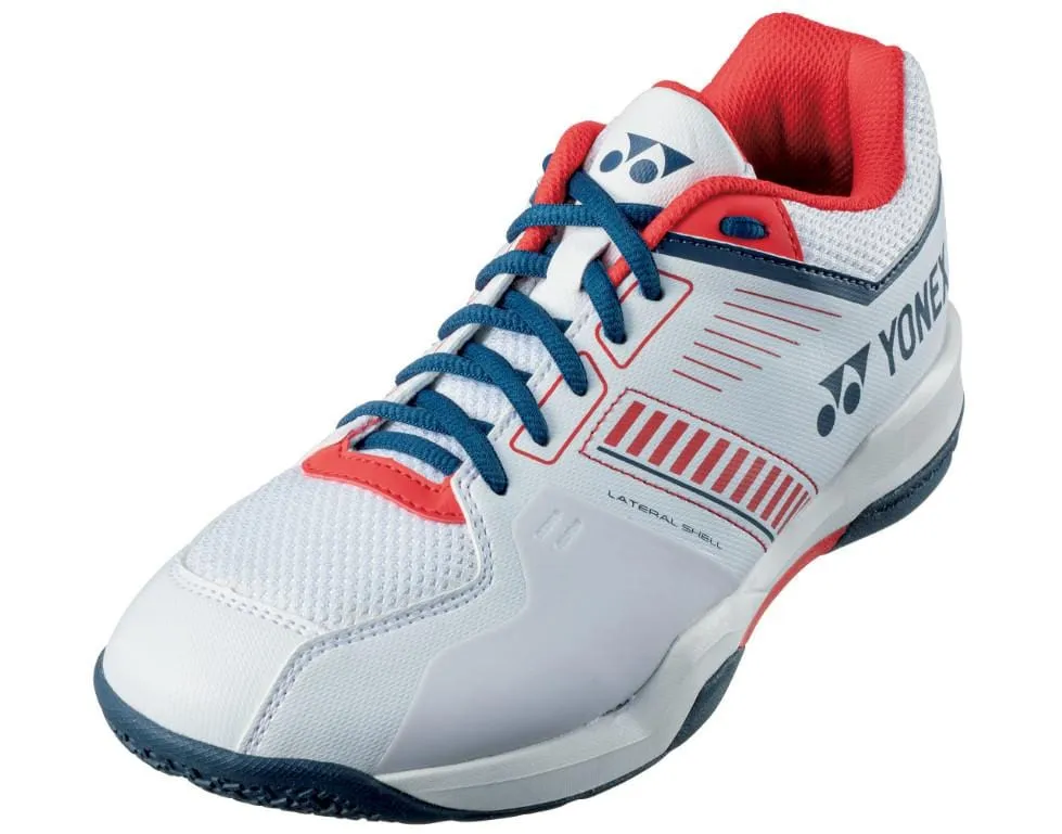 Yonex Power Cushion Strider Flow Mens Wide Badminton Shoes - White / Red