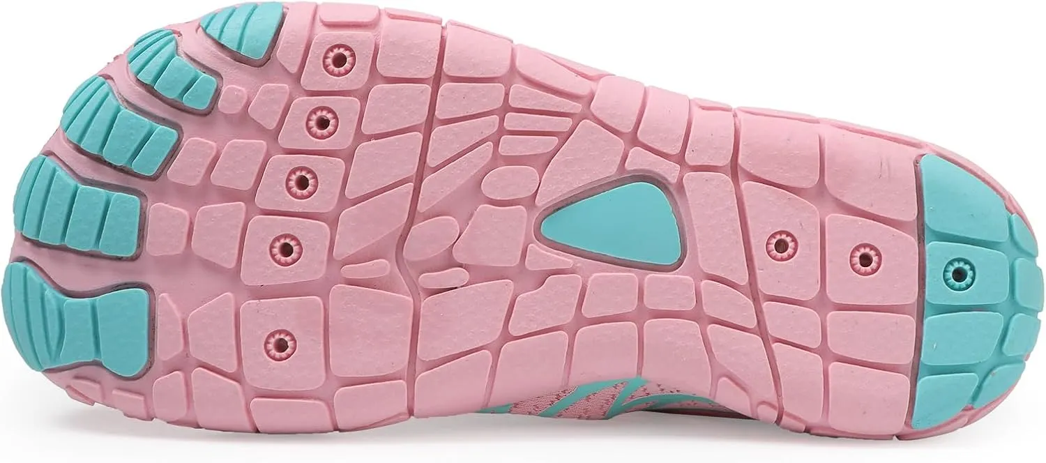 ZWRXW Barefoot Shoes Kids Boys Girls Toddler Shoes Wide Toe Box and Quick-Dry Sand Toddler Breathable Sneakers Tennis Non-Slip Hiking Footwear Comfort Anti-Slip Walking Sneakers