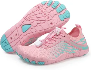 ZWRXW Barefoot Shoes Kids Boys Girls Toddler Shoes Wide Toe Box and Quick-Dry Sand Toddler Breathable Sneakers Tennis Non-Slip Hiking Footwear Comfort Anti-Slip Walking Sneakers