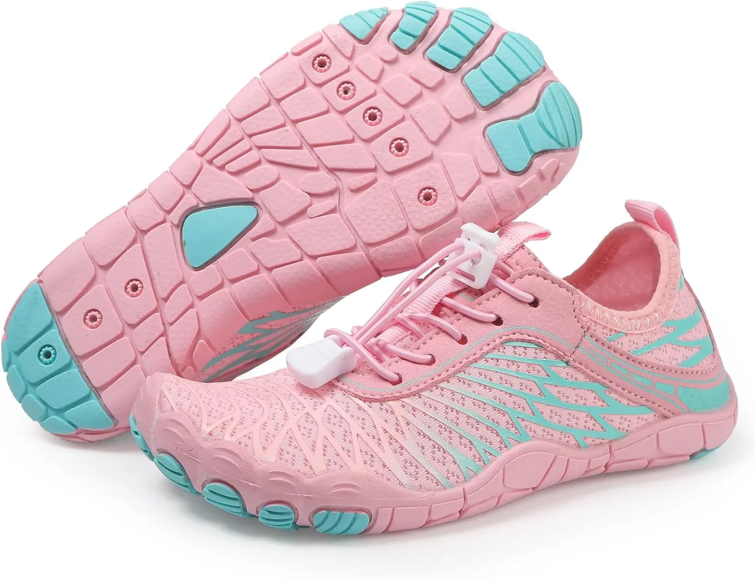 ZWRXW Barefoot Shoes Kids Boys Girls Toddler Shoes Wide Toe Box and Quick-Dry Sand Toddler Breathable Sneakers Tennis Non-Slip Hiking Footwear Comfort Anti-Slip Walking Sneakers